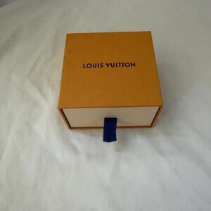 Louis Vuitton Small Drawer Jewelry Box Orange Blue Pull Tab Empty Box